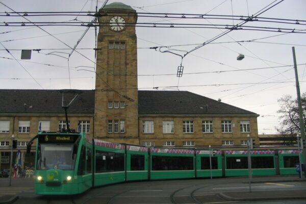 Straßenbahn der Baseler Verkehrsbetriebe in Basel