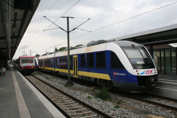 Zug der EVB in Bremerhaven