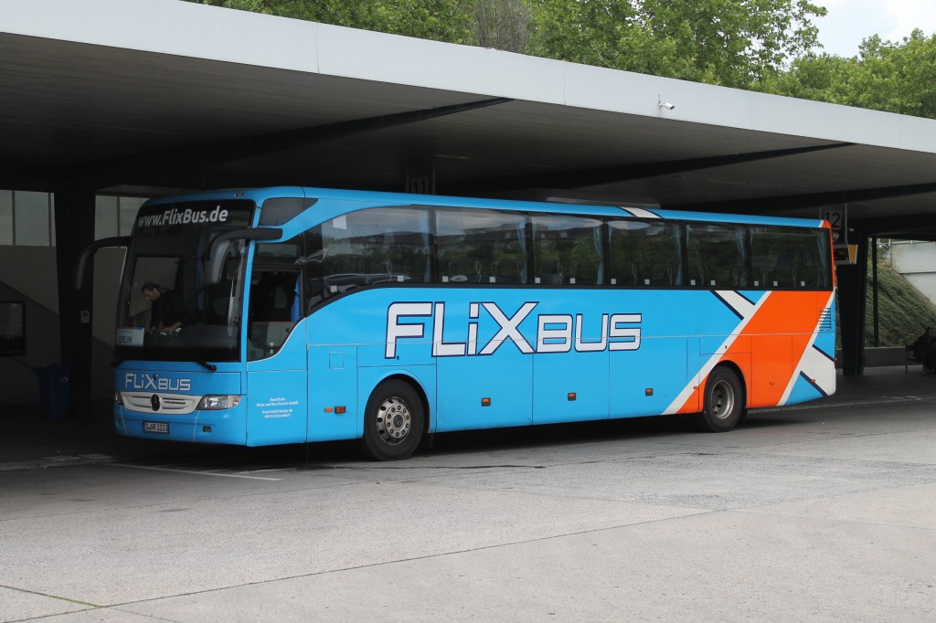 Fernbus der Flixbus in Berlin. Foto: Marco Krings