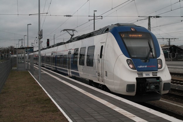 Zug der National Express in Rheine. Foto: Marco Krings