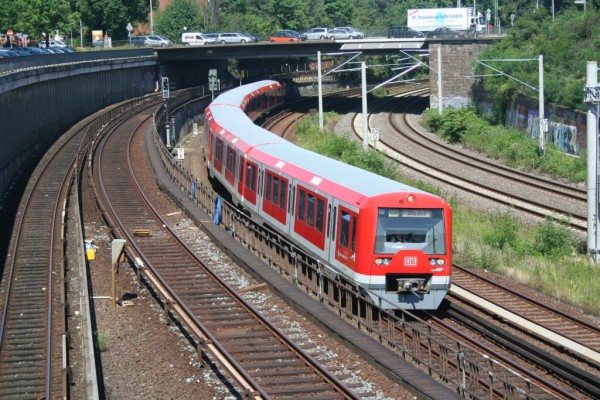 Zug der S-Bahn Hamburg