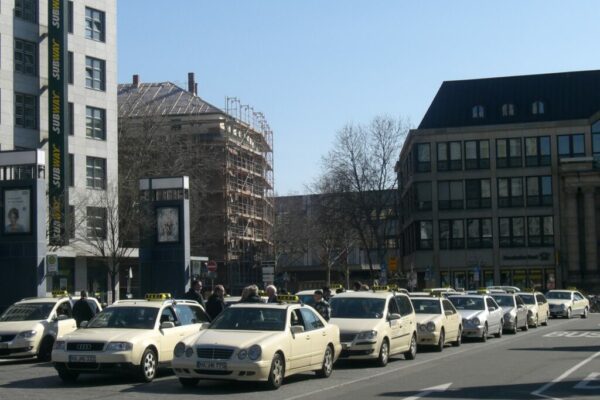 Taxistand in Mannheim